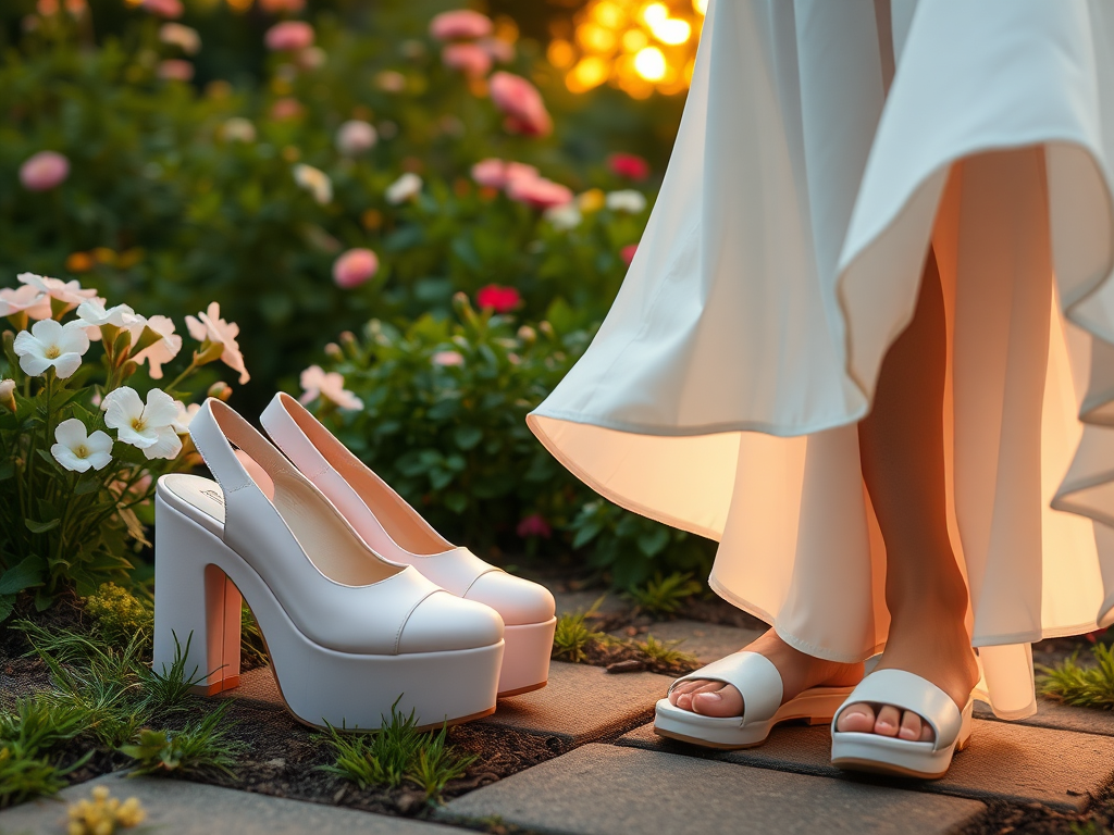 bia-design | Pantofi cu toc sau pantofi platformă pentru rochia albă?